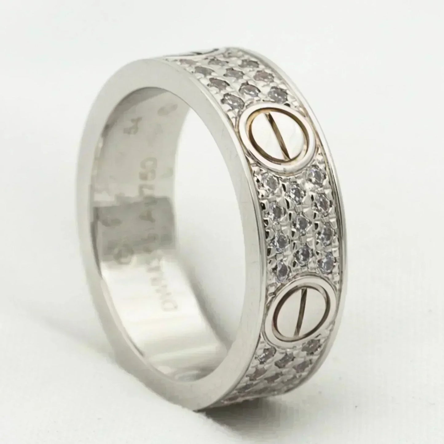 [Renovia Jewelry]LOVE RING 5.5MM DIAMONDS PAVED
