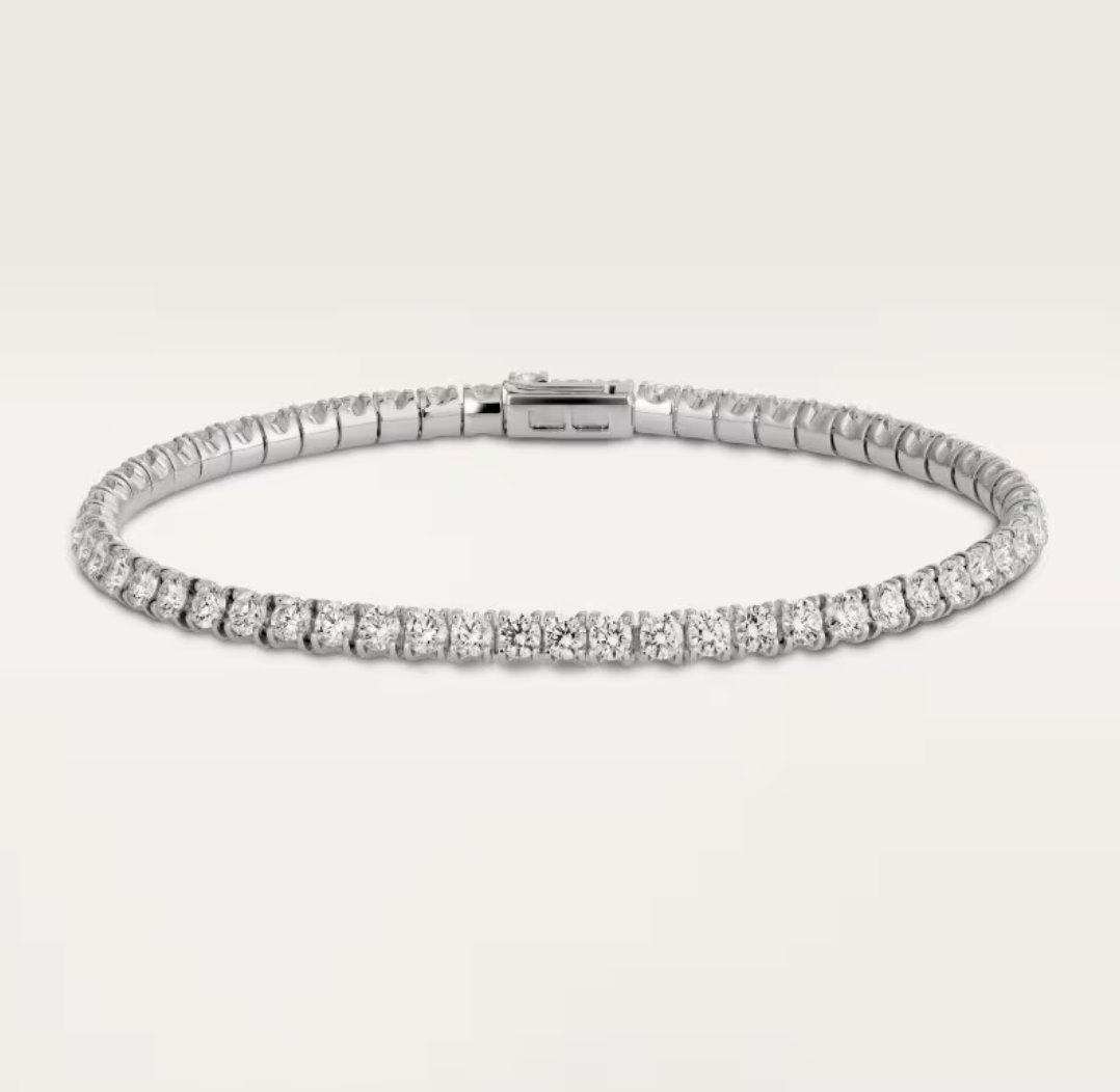 [Renovia Jewelry]  CLASSIC BASEBALL BRACELAT, 52 DIAMOND