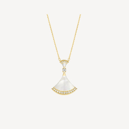[Renovia Jewelry]DREAM NECKLACE MOP GOLD DIAMOND