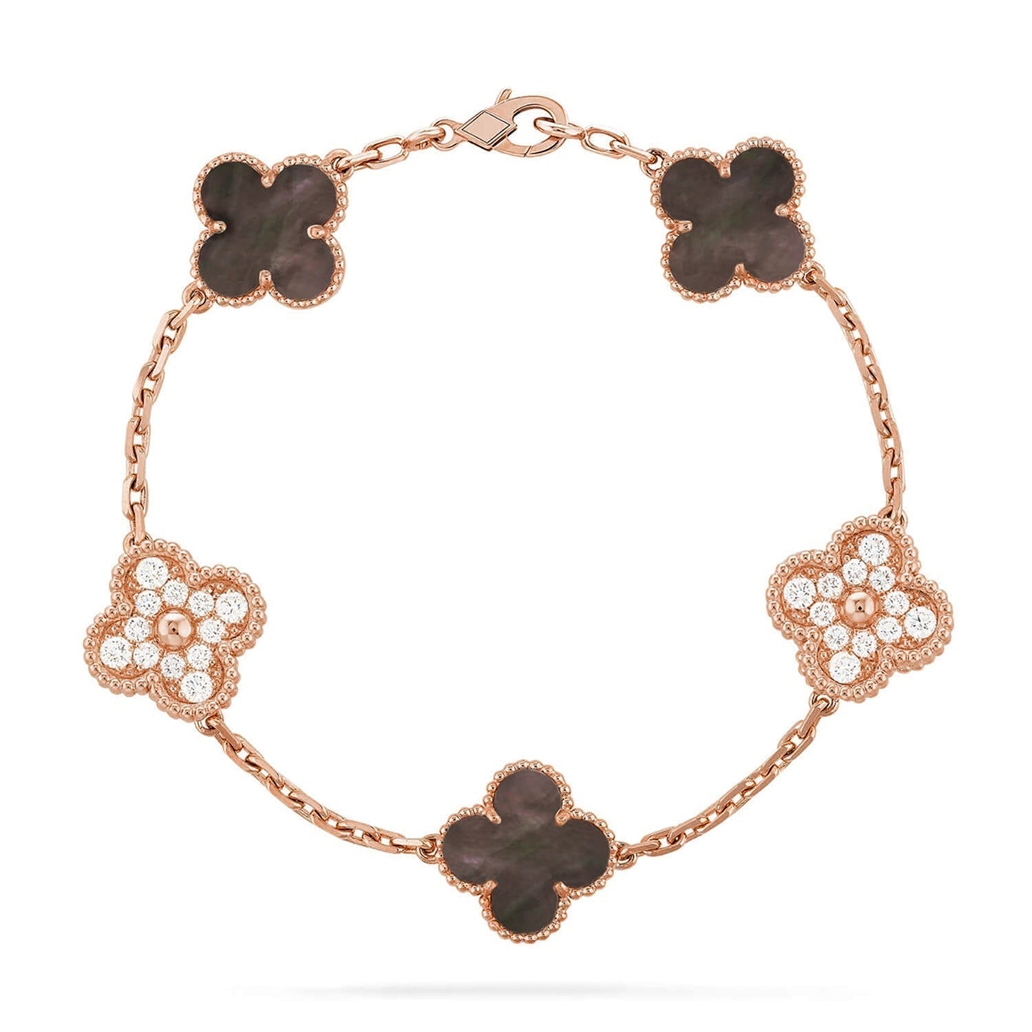 [Renovia Jewelry] CLOVER 5 MOTIF GRAY MOP BRACELET COLLECTION