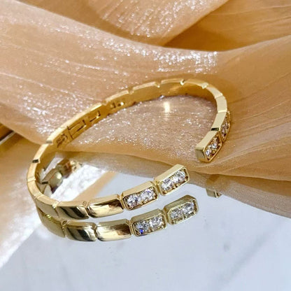 [Renovia Jewelry jewelrys]LOVE DIAMOND OPEN  BRACELET