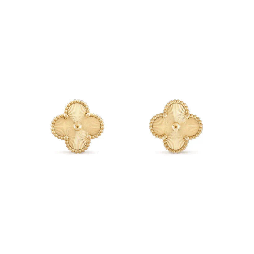 [Renovia Jewelry]CLOVER MEDIUM 1 MOTIFS LASER EARRINGS