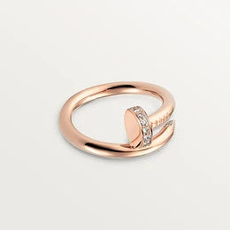 [Renovia Jewelry]JUSTE RING 2.65MM PINK GOLD DIAMOND