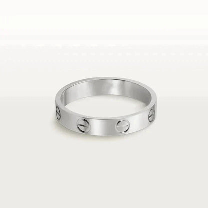 [Renovia Jewelry]LOVE RING 4MM 1 DIAMOND SILVER